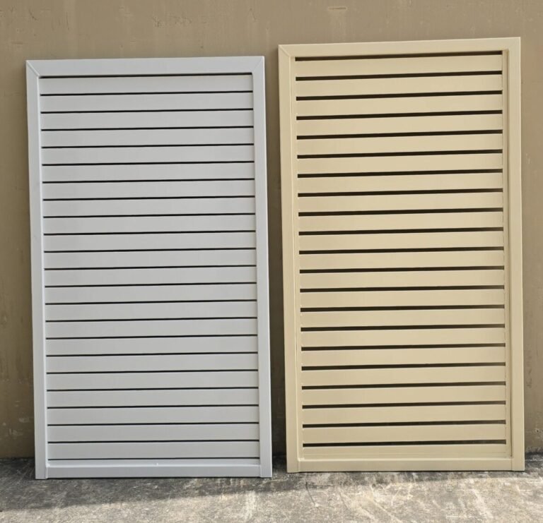 Custom aluminium slat gates in a range of sizes and colours