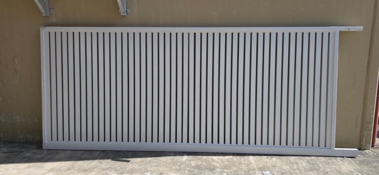 Vertical slat sliding gate custom made
