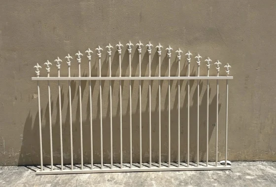 Spear top arched fence panel, custom manufactured