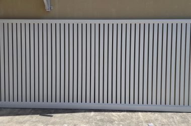 Vertical slat sliding gate custom made
